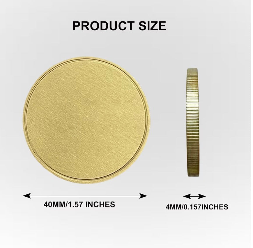 Custom embossed coin