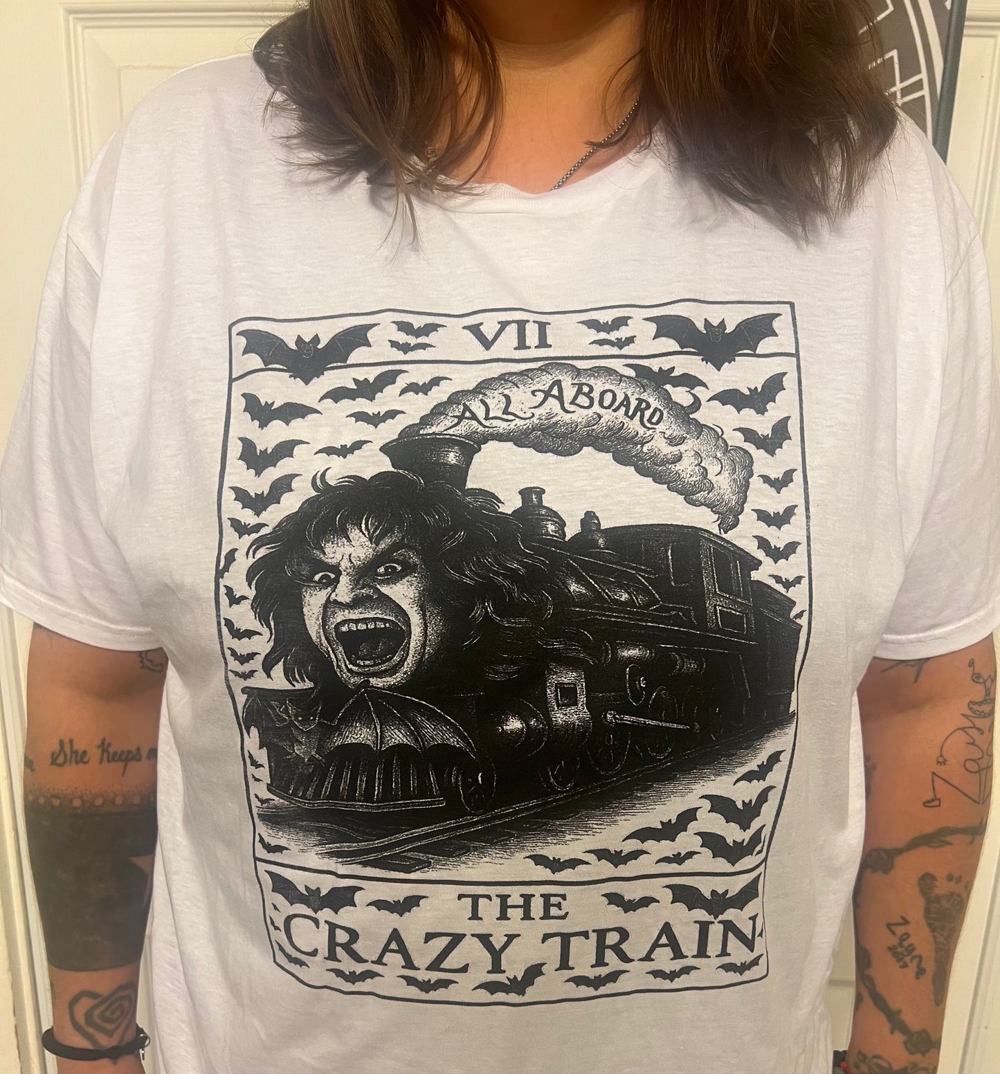 Graphic unisex Ozzy Crazy train tarot