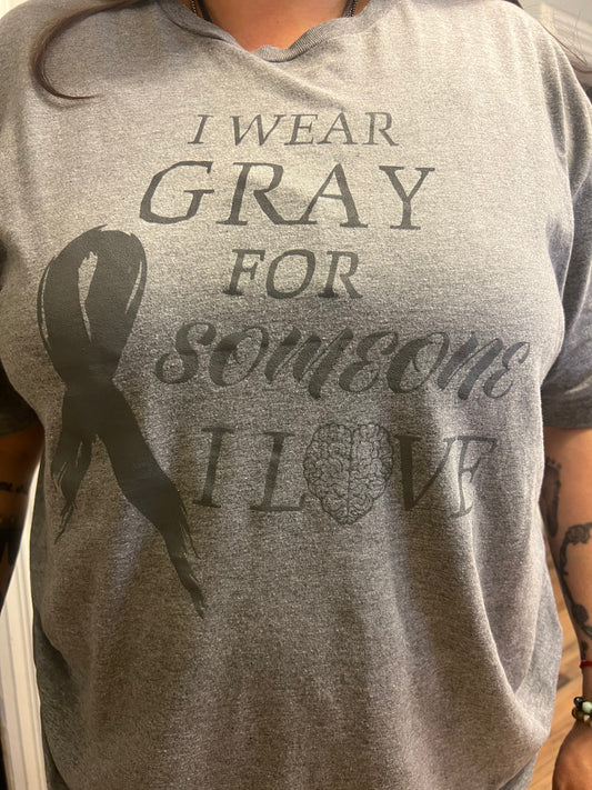 Wear gray (gray on gray)