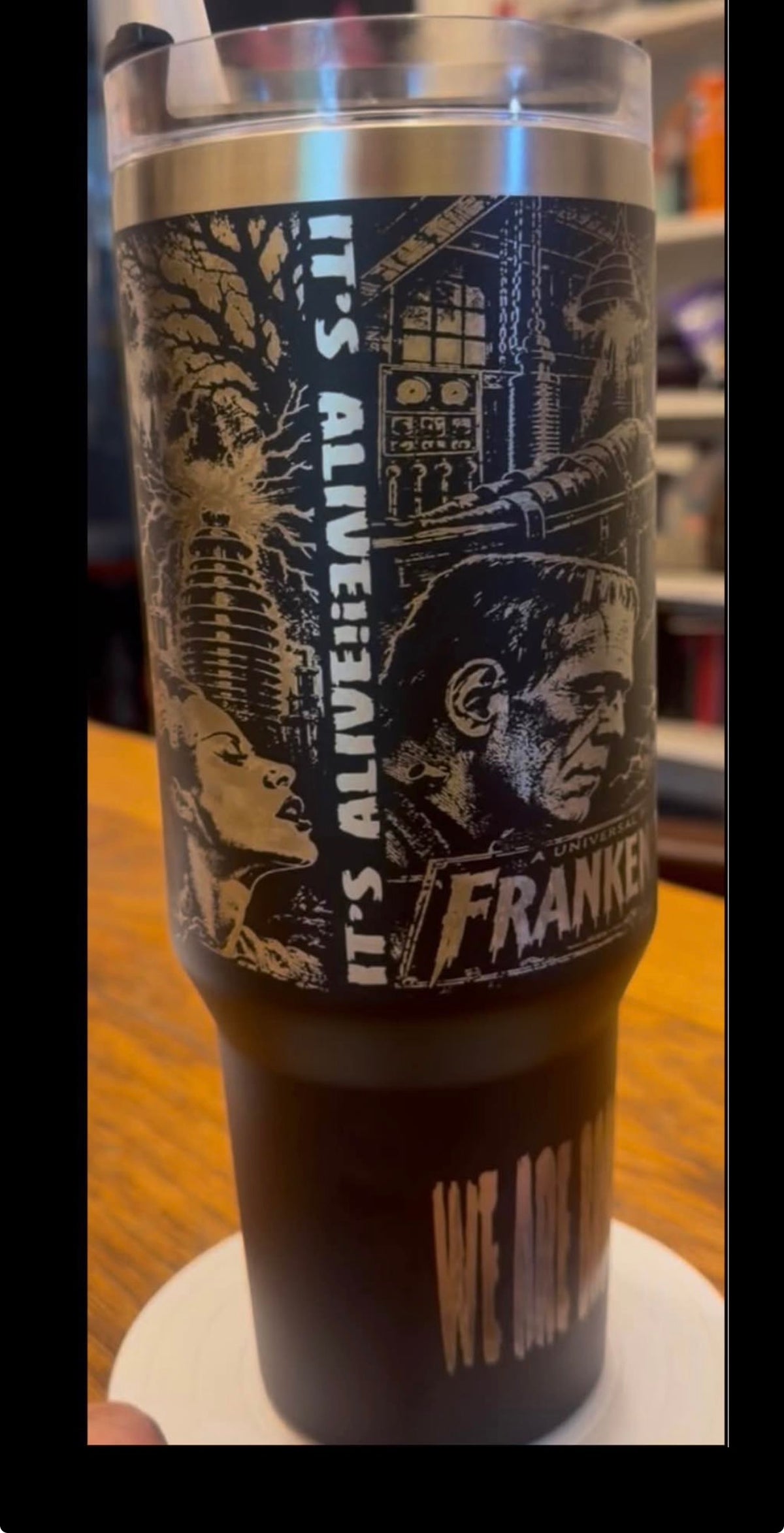 Monster and bride cup