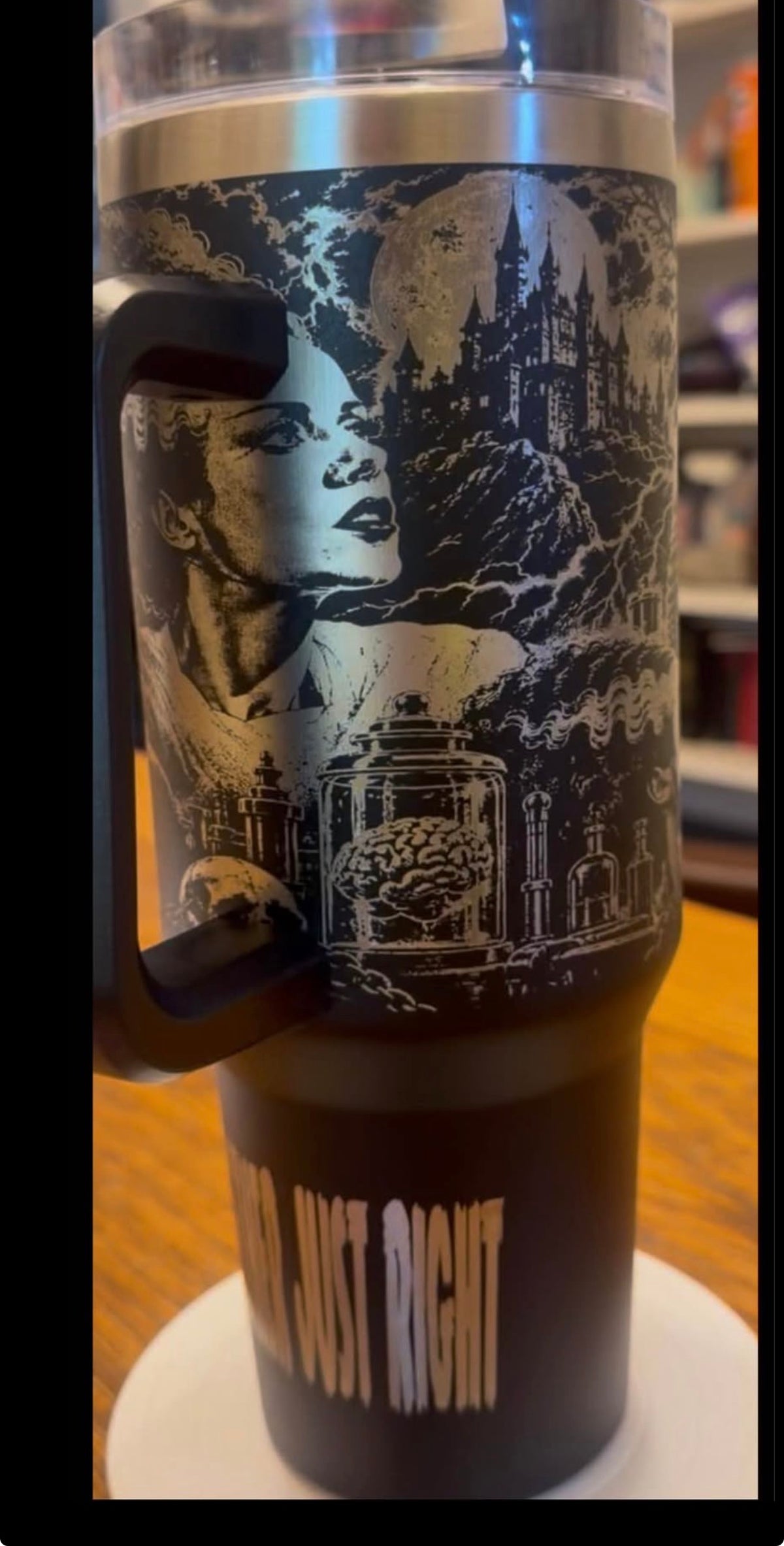 Monster and bride cup