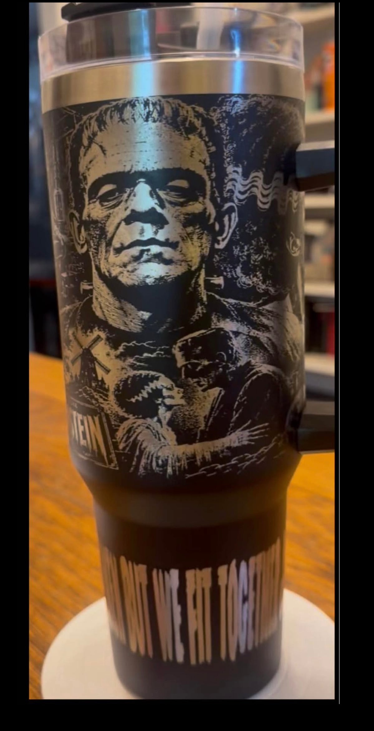 Monster and bride cup