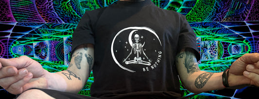 Meditating skeleton
