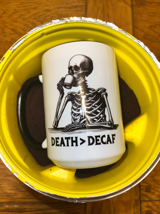 Death > Decaf coffee mug